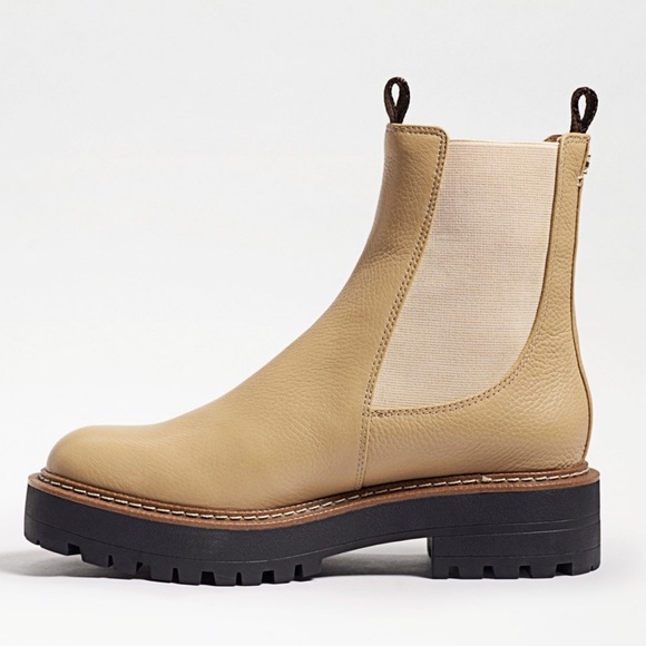 Sam Edelman Laguna tan leather chunky Chelsea boots - Picture 1 of 10